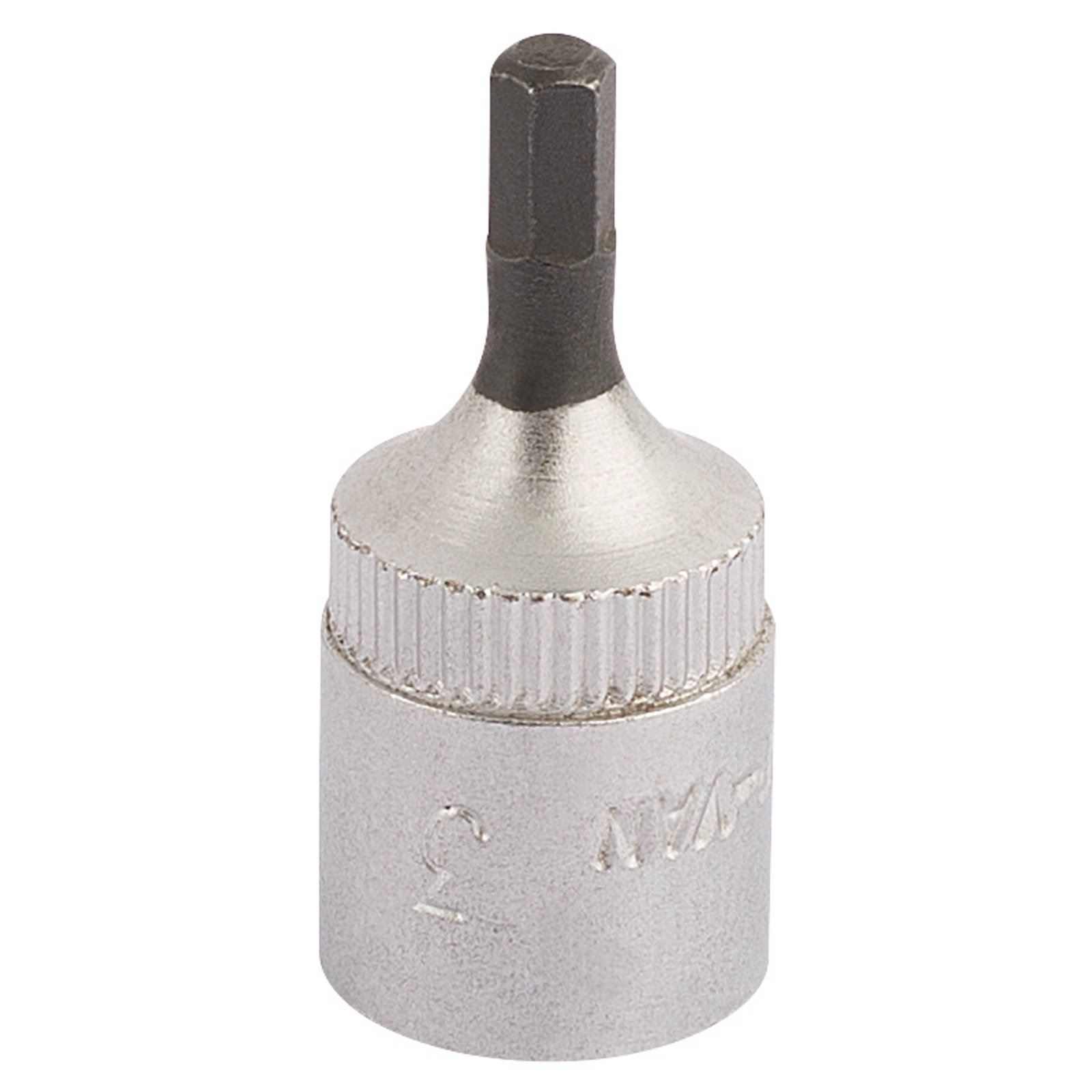 Draper 3mm 1/4"" Square Drive Elora Hexagon Screwdriver Socket