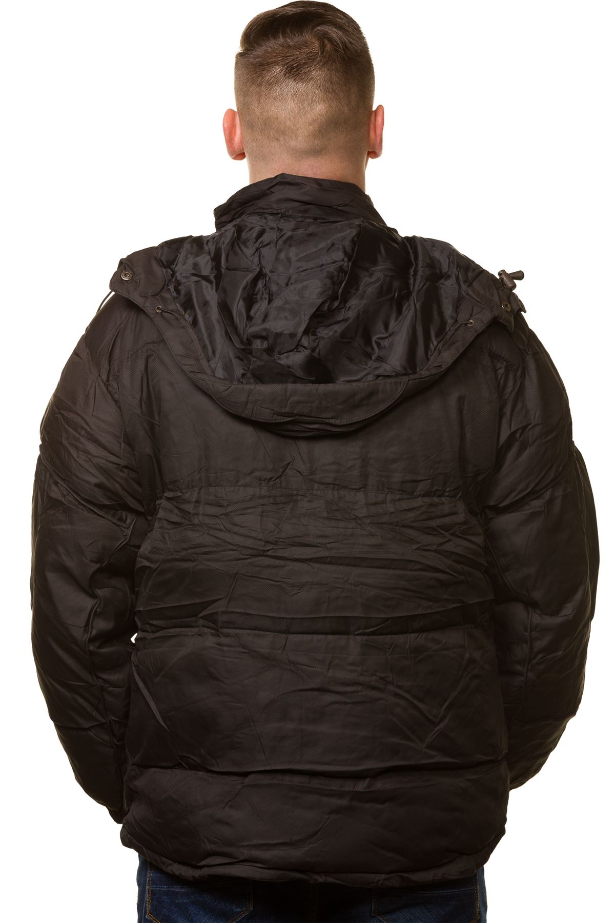 mens padded coat with hood