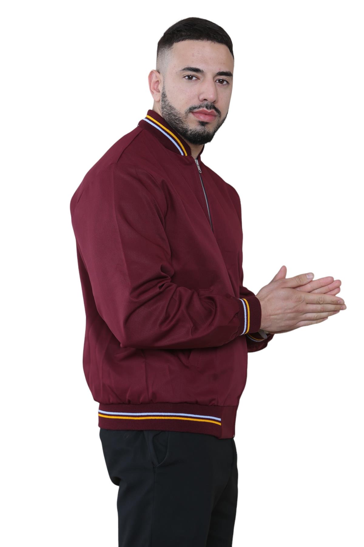 Mens Monkey Bomber Jacket Summer Classic Polycotton Long Sleeve Zipper Pockets - Picture 36 of 39