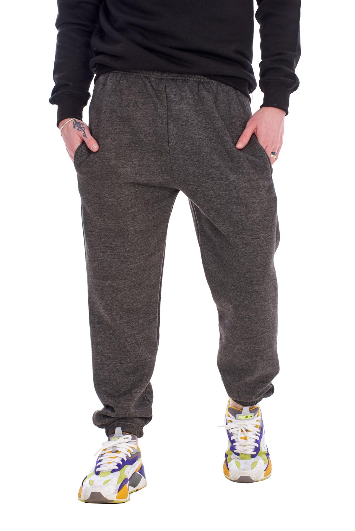 Mens Fleece Joggers Tracksuit Bottoms Sweatpants Gym Casual Trousers Pants - Picture 10 of 21