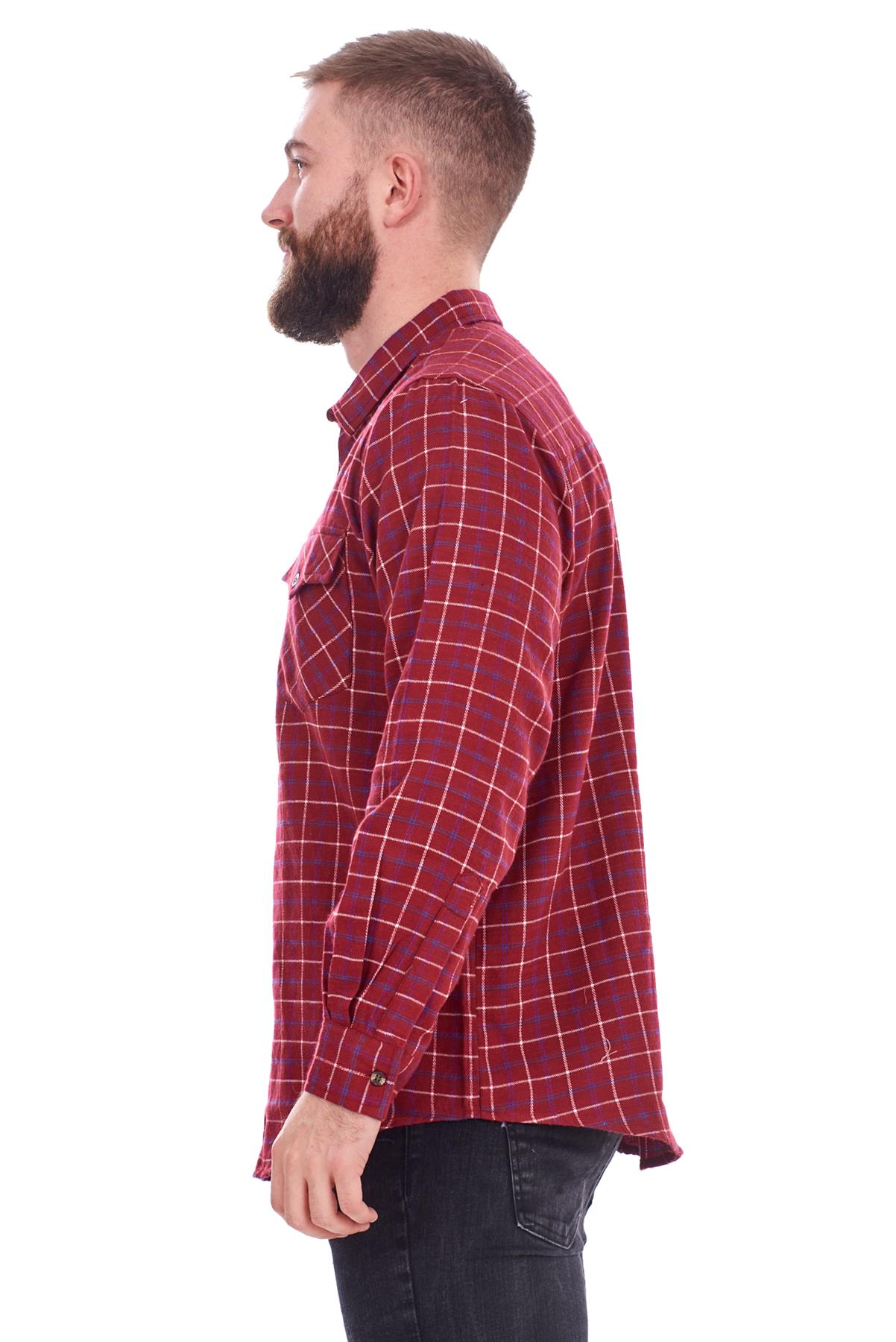 Mens Flannel Check Shirts Yarn Dyed Cotton Brushed Long Sleeve Casual Top - Picture 29 of 32