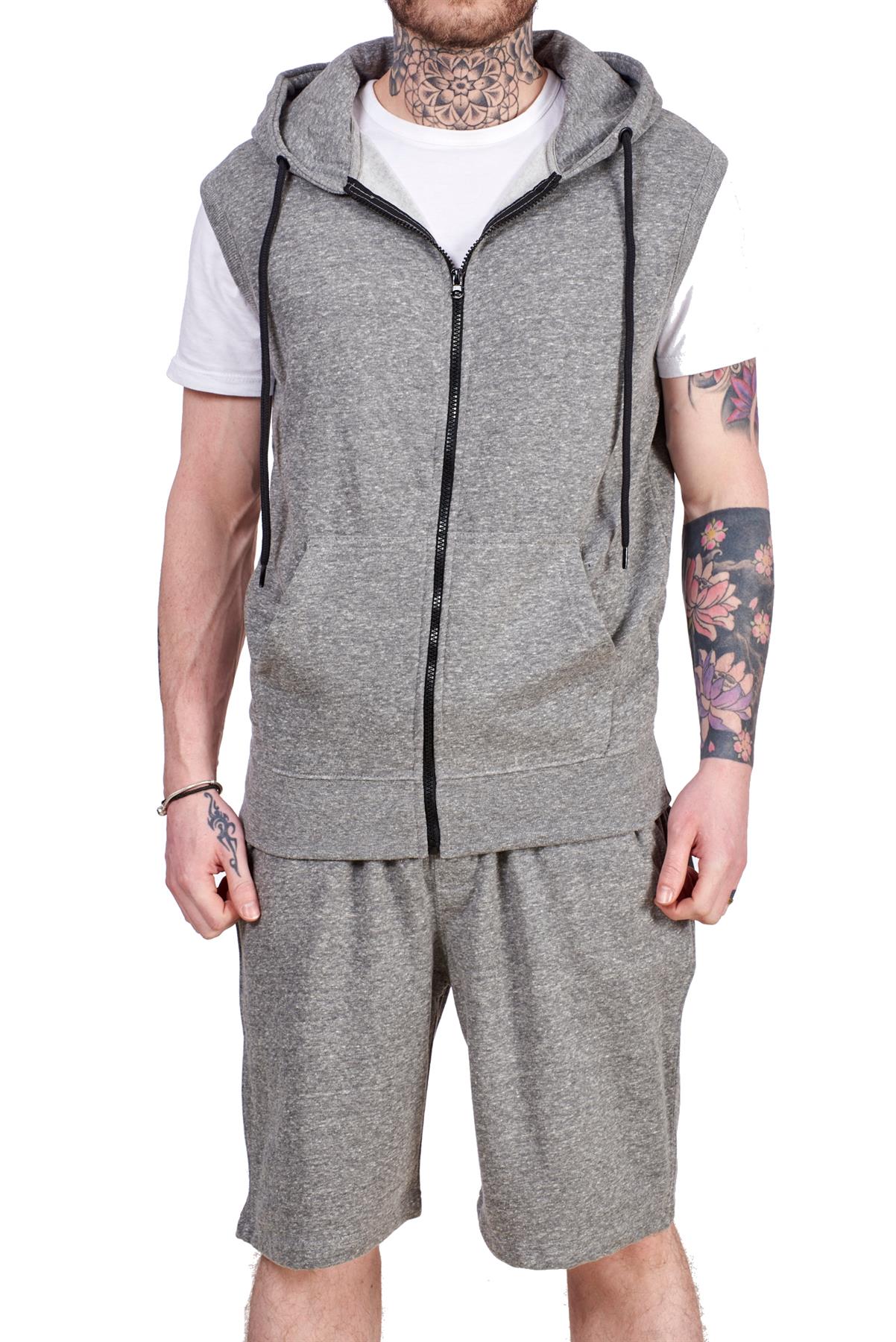 Mens Hoodie \u0026 Short Tracksuit Set 
