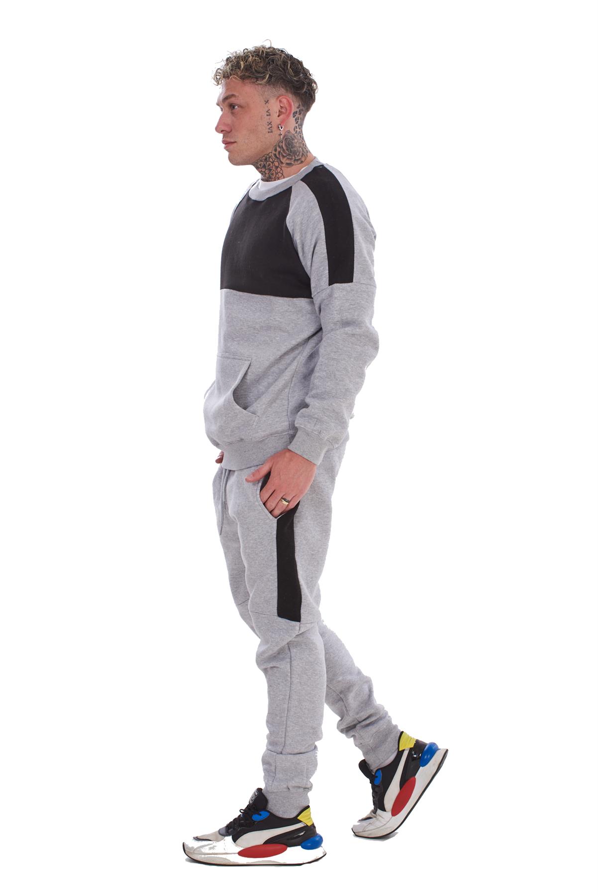 Men's Tracksuit Set Joggers & Sweatshirt 2-Piece Gym Outfit Loungewear S-XXL - Picture 14 of 22