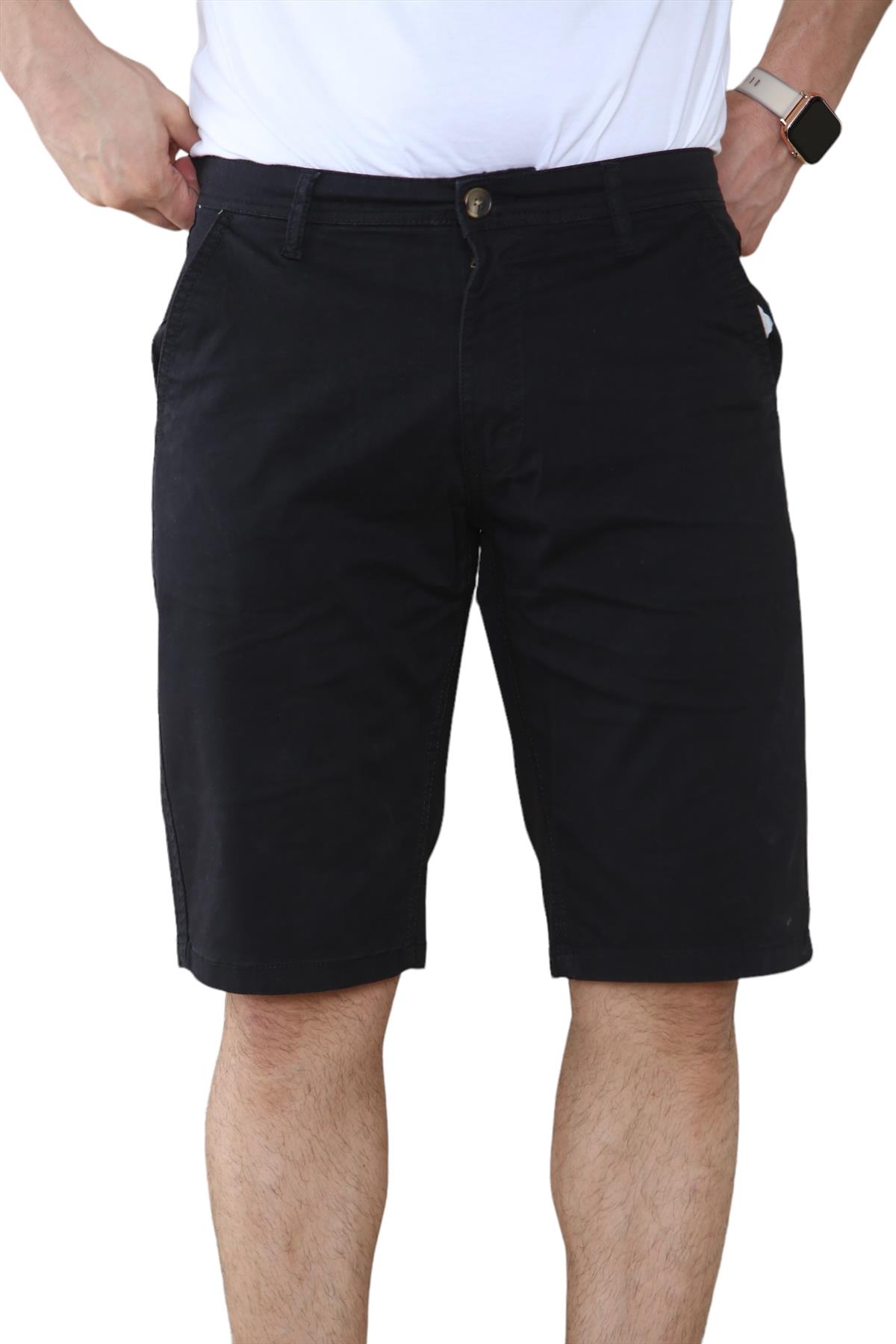 Mens Stretch Chino Shorts Knee Length Casual Summer Cotton Slim Fit Zip Fly - Picture 10 of 19