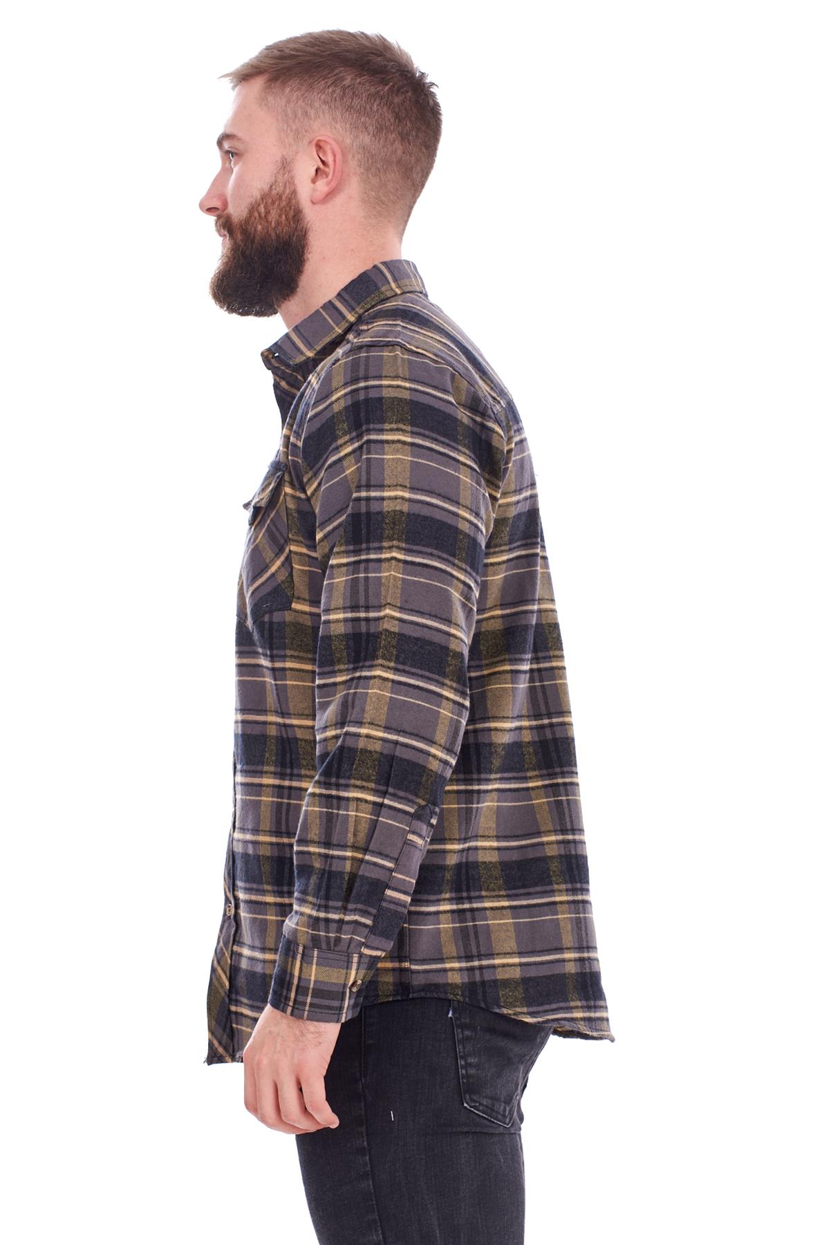 Mens Flannel Check Shirts Yarn Dyed Cotton Brushed Long Sleeve Casual Top - Picture 8 of 32