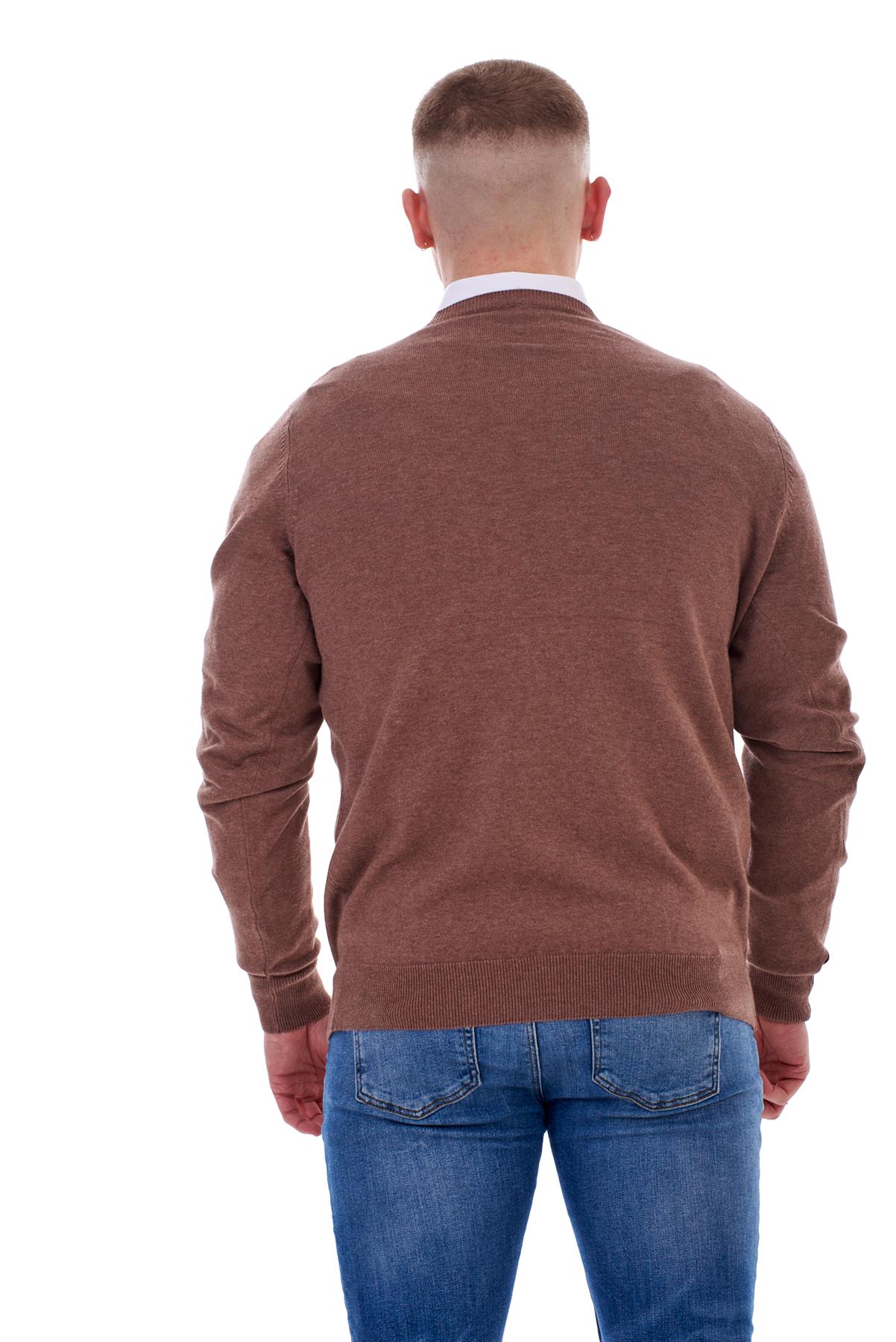 Mens Plain Jumper Ex-Chain Store Crew Neck Long Sleeve Knitted Pullover Sweater - Picture 32 of 41