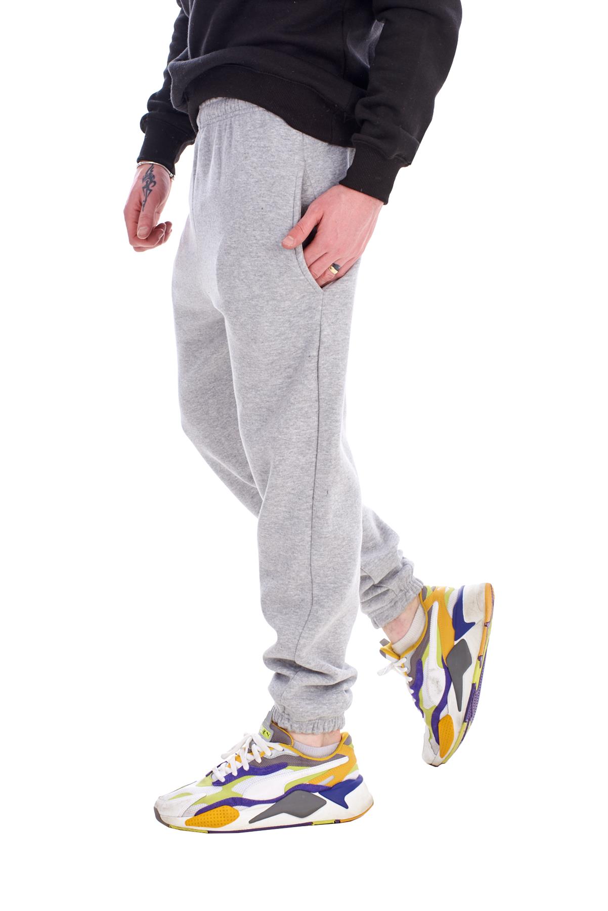 Mens Fleece Joggers Tracksuit Bottoms Sweatpants Gym Casual Trousers Pants - Picture 14 of 21