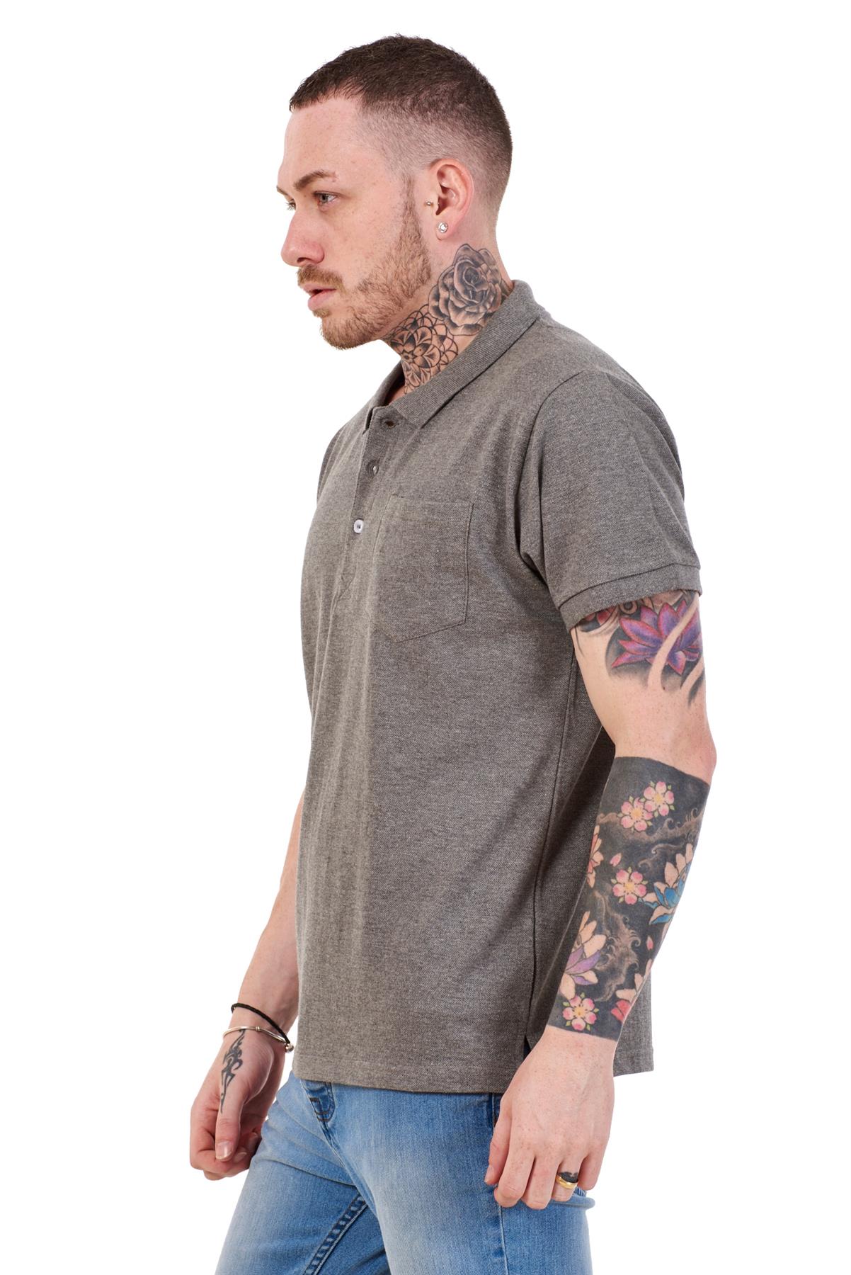 Mens Cotton T-Shirts Regular fit Plain Polo Pocket Casual Formal Shirt Top M-XXL - Picture 12 of 26