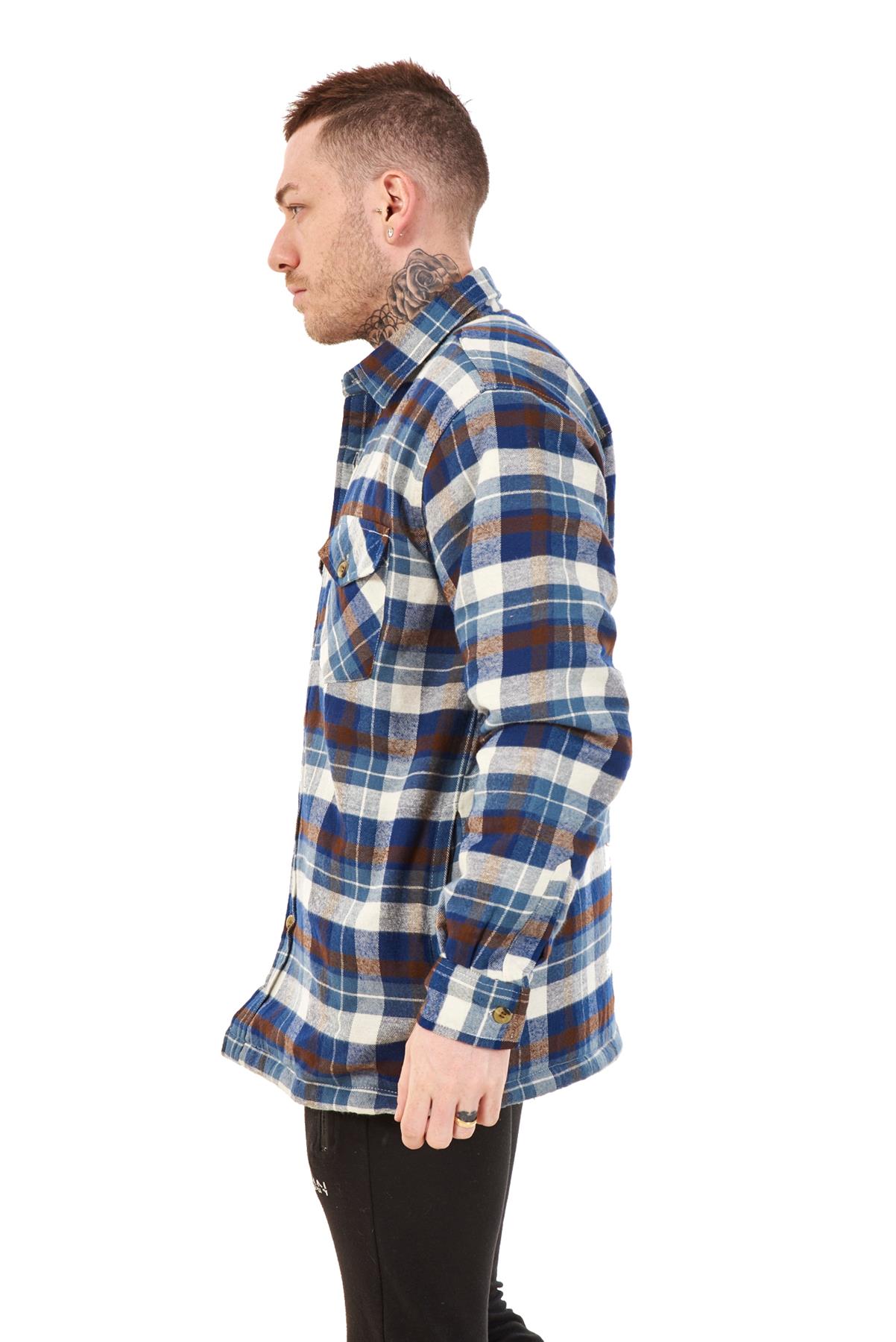 camisa acolchada hombre