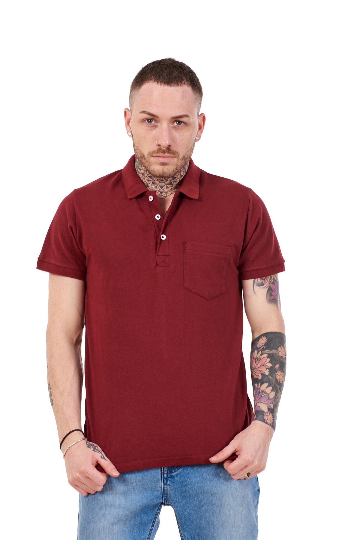 Mens Cotton T-Shirts Regular fit Plain Polo Pocket Casual Formal Shirt Top M-XXL - Picture 6 of 26