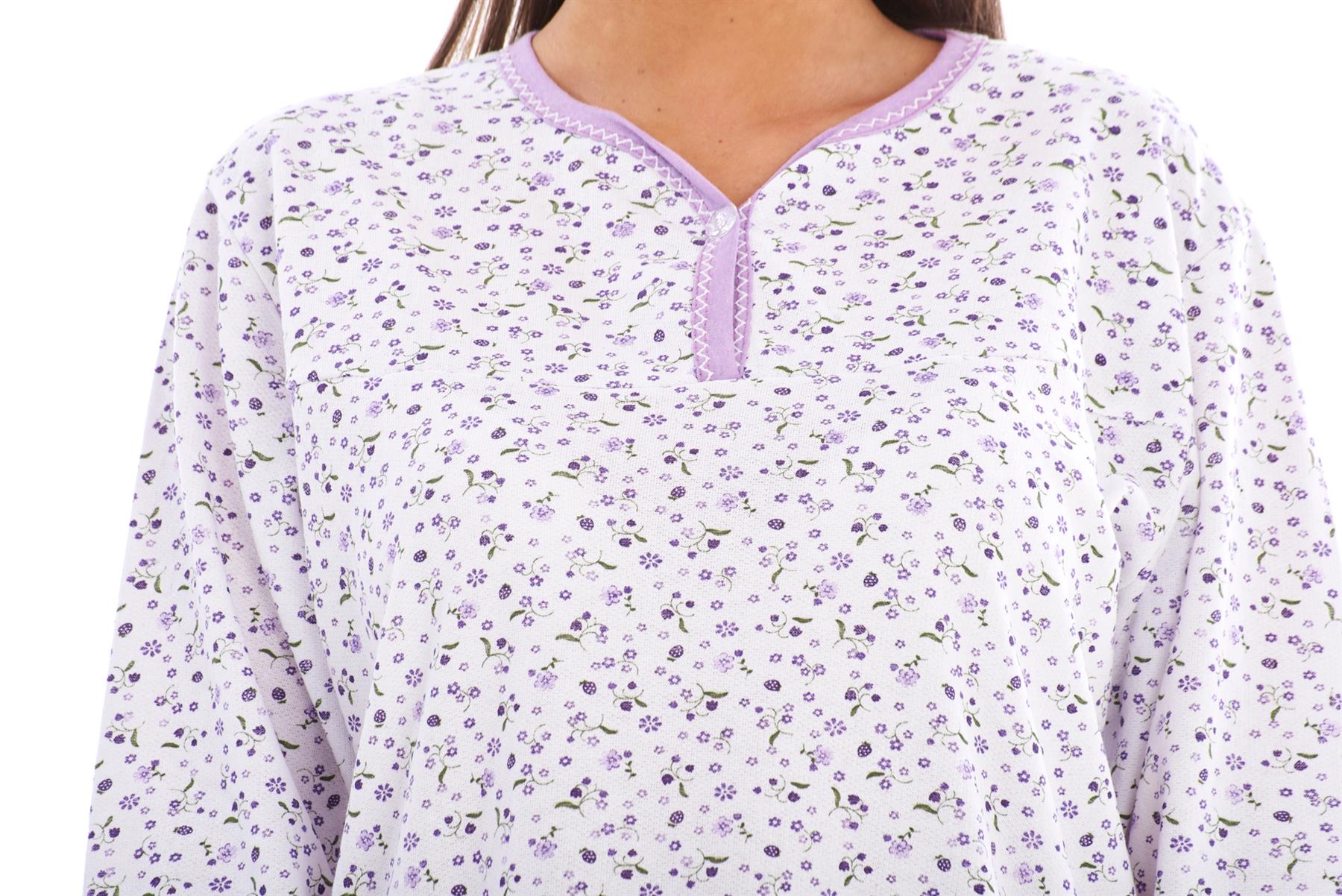 Fleece nightdress for elderly Clearance