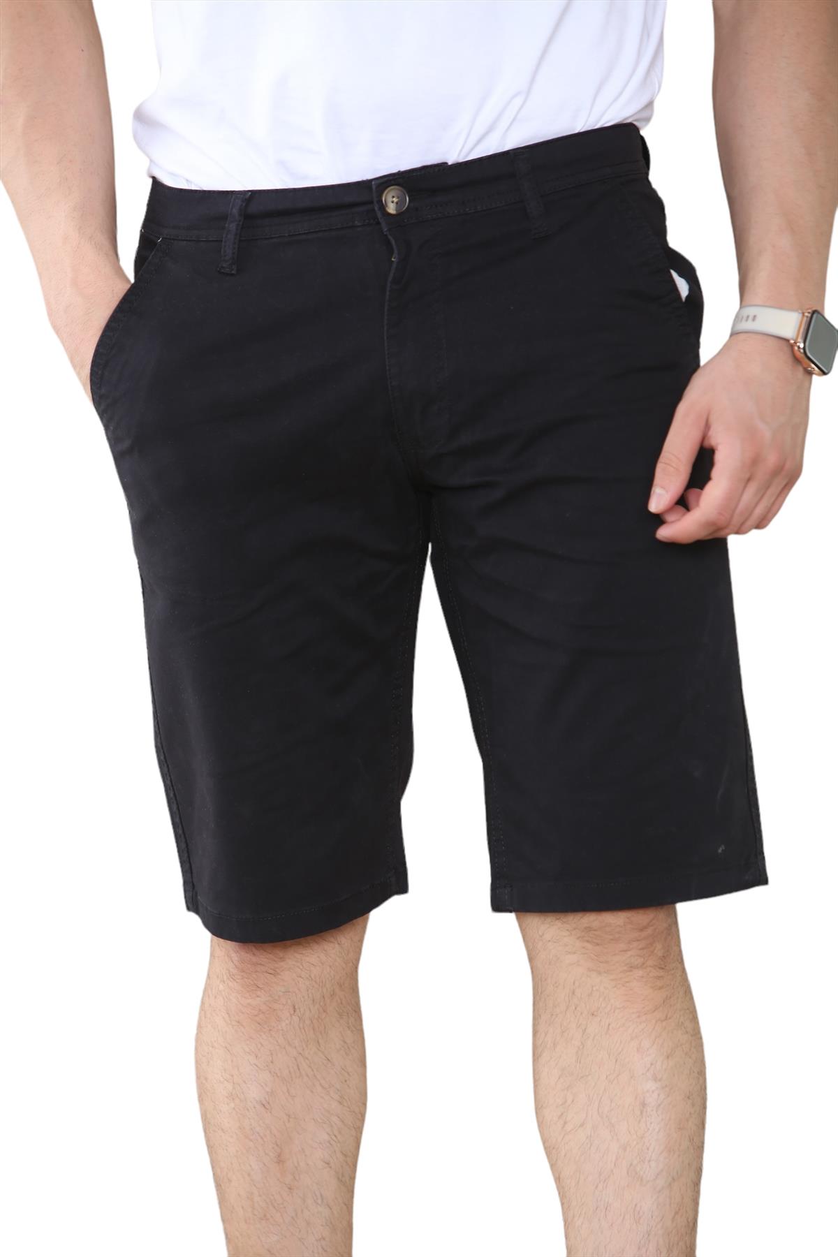 Mens Stretch Chino Shorts Knee Length Casual Summer Cotton Slim Fit Zip Fly - Picture 11 of 19