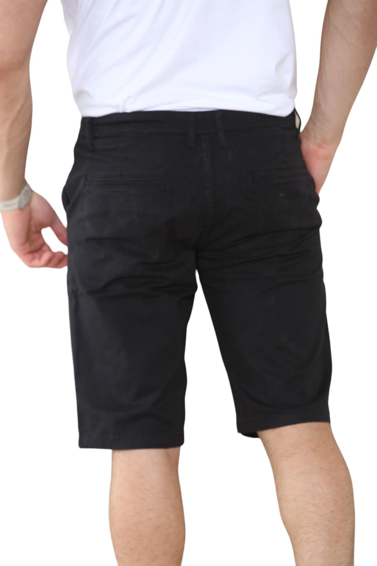 Mens Stretch Chino Shorts Knee Length Casual Summer Cotton Slim Fit Zip Fly - Picture 13 of 19