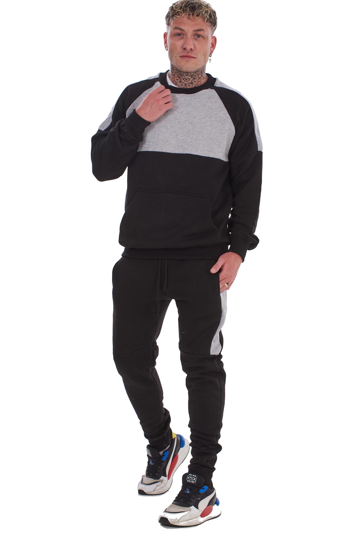 Men's Tracksuit Set Joggers & Sweatshirt 2-Piece Gym Outfit Loungewear S-XXL - Picture 7 of 22