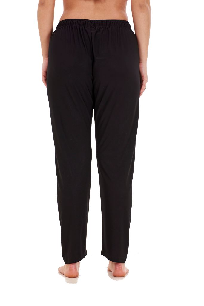 Ladies Women Trouser Elasticated Tapered High waist ITY Regular Pants ...