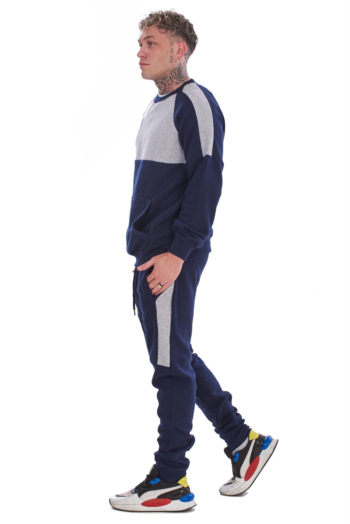 Men's Tracksuit Set Joggers & Sweatshirt 2-Piece Gym Outfit Loungewear S-XXL - Picture 18 of 22