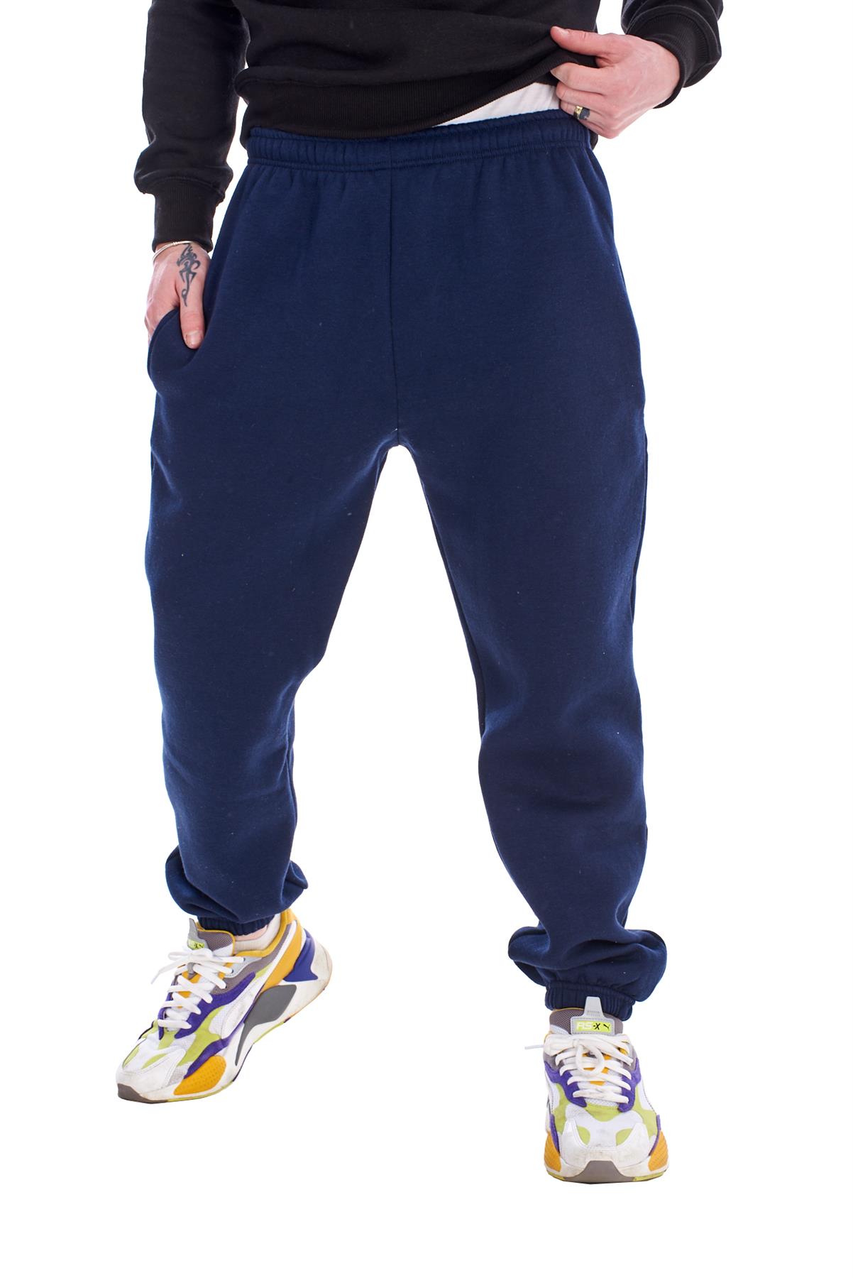 Mens Fleece Joggers Tracksuit Bottoms Sweatpants Gym Casual Trousers Pants - Picture 17 of 21