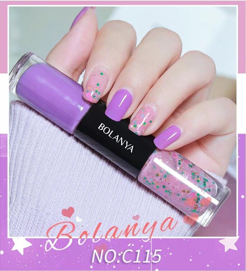 Esmalte de uñas dúo seco de doble cabeza BOLANYA ecológico larga duración - Imagen 27 de 48