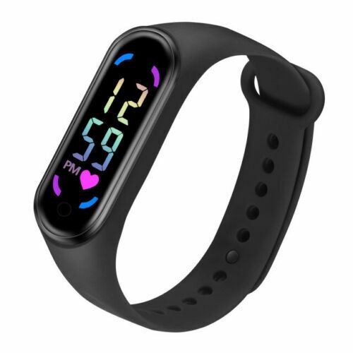 LED Wrist Watch Digital Sport Silicone Strap Kids Teen Girls Boys Children Gift - Picture 4 of 14
