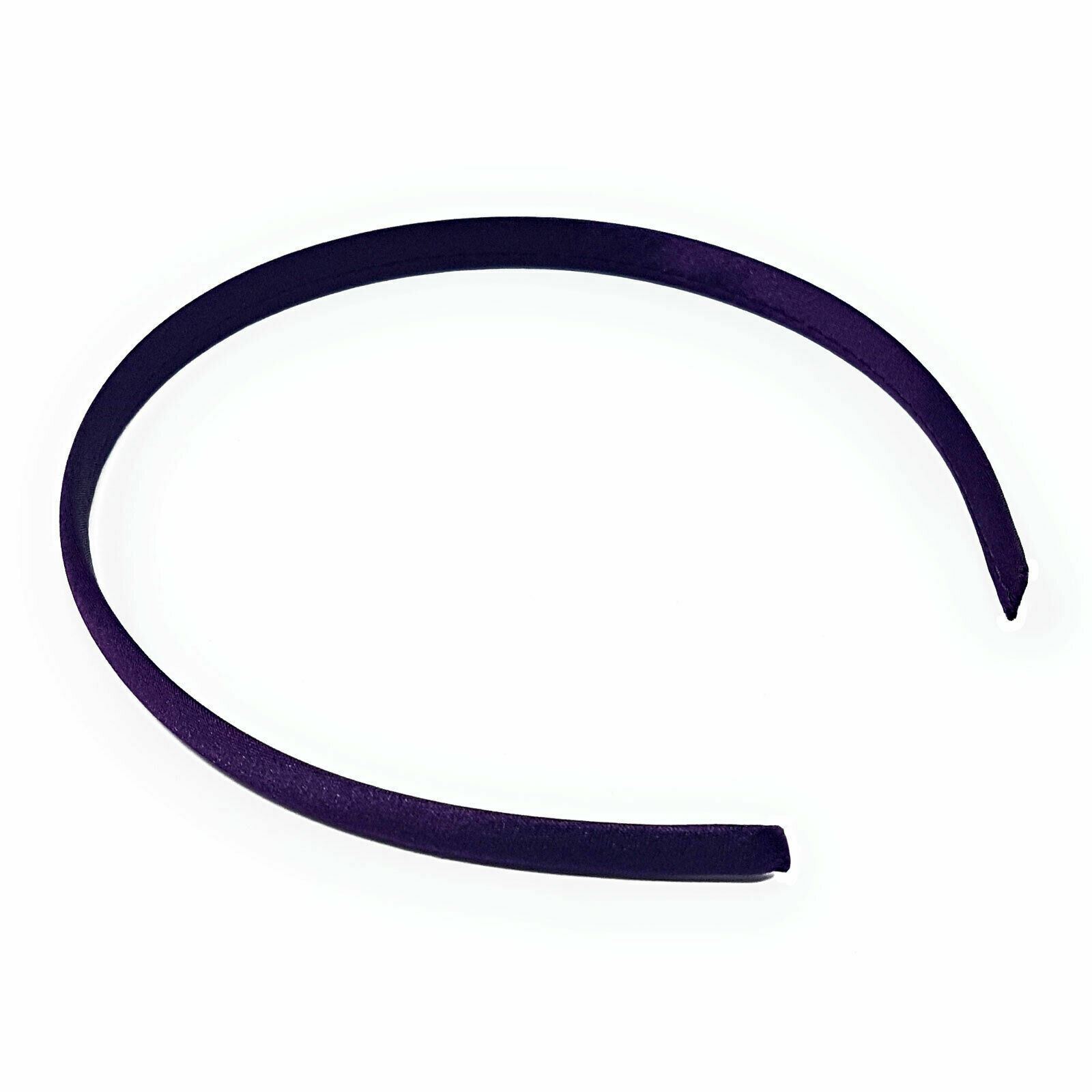 Satin Alice Band Headband Hair Thin Women Ladies Bright Fabric Girls Solid Kids - Picture 18 of 38