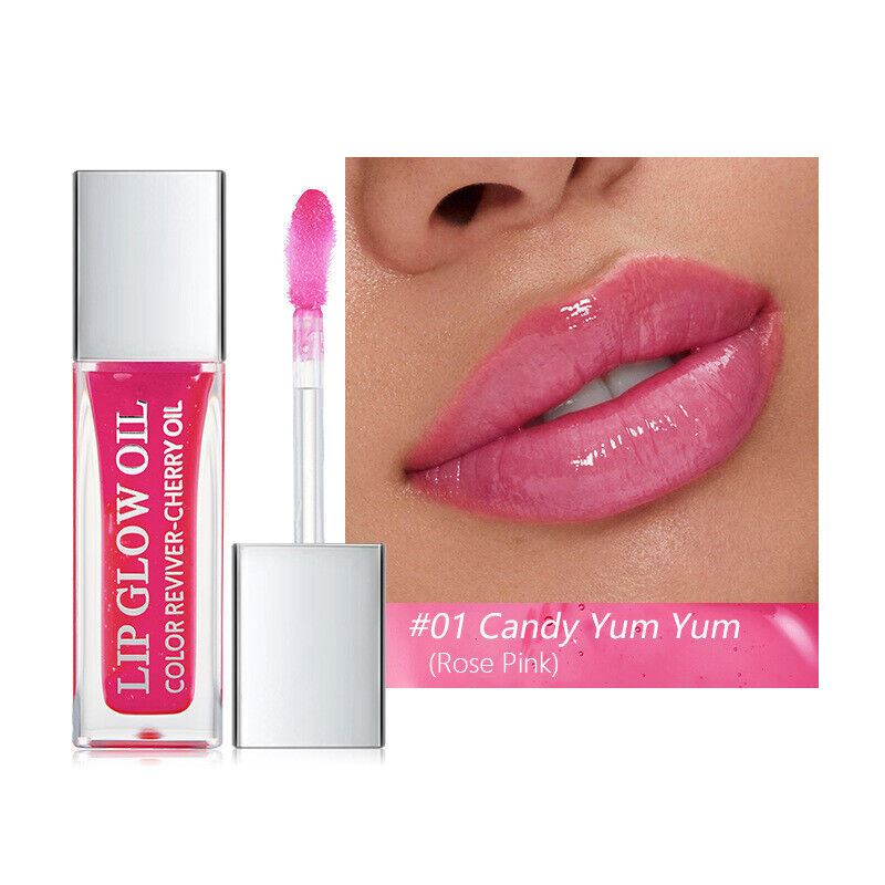 Pudaier Lip Glow Oil Moisturising Hydrating Nourishing Glossy Cherry Oil Make Up - Picture 8 of 12
