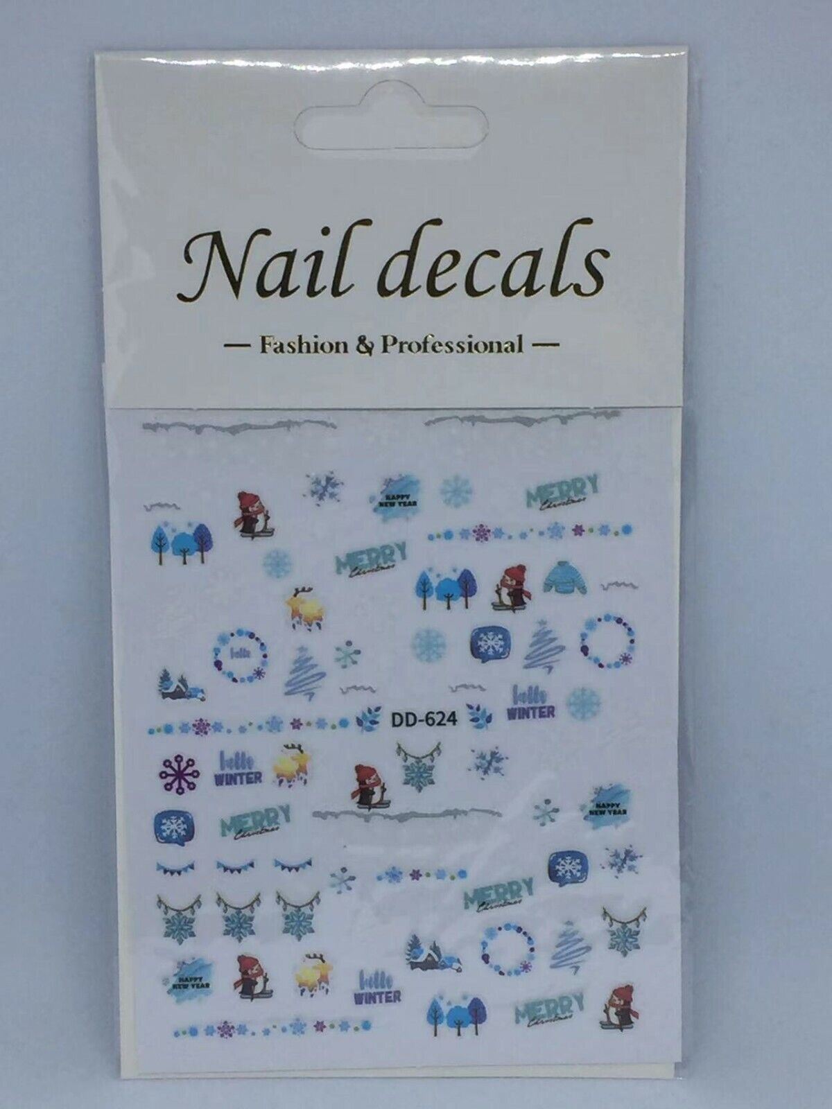 Christmas Snowflakes Santa Reindeer Xmas Nail Art Stickers Decal Transfers Gift - Picture 13 of 17