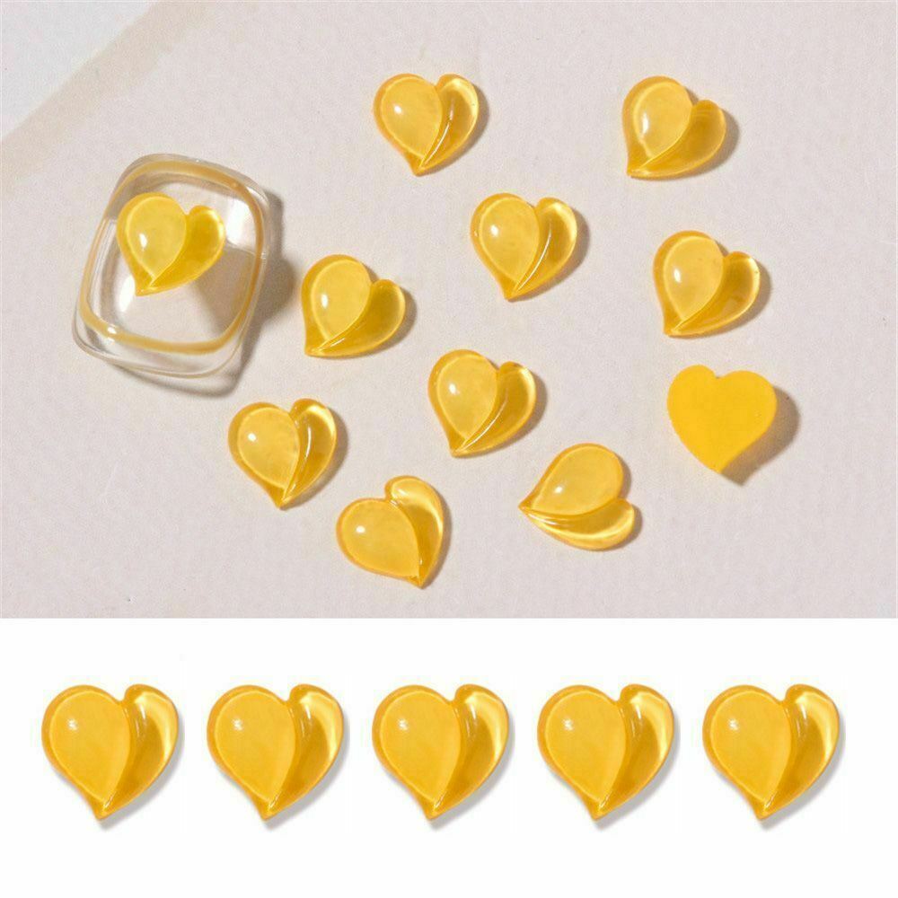 10 Stck. Dekorationen 3D Pfirsich Nail Art Pailletten Liebe Herz Luxus Kristall Bohrer - Bild 19 von 19