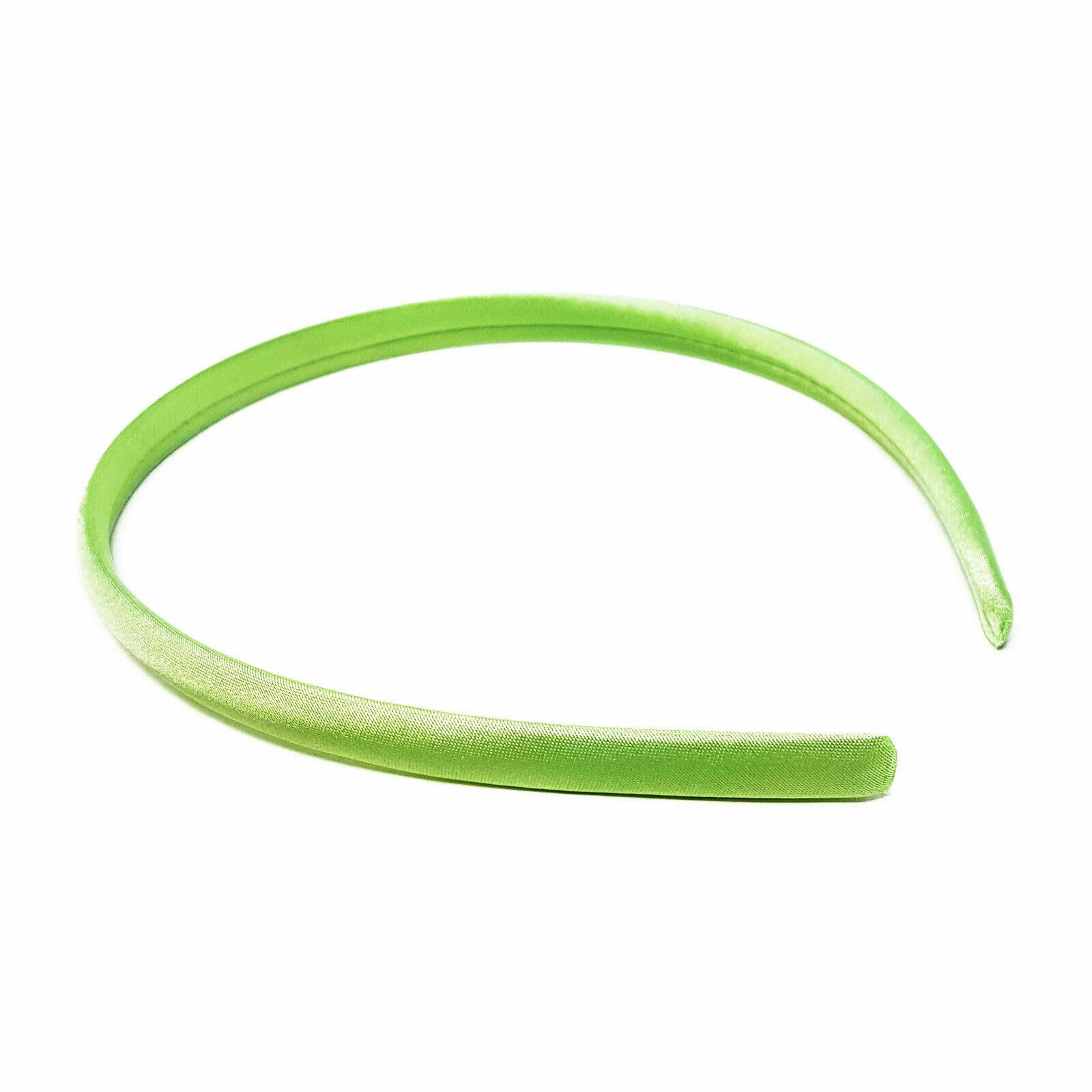 Satin Alice Band Headband Hair Thin Women Ladies Bright Fabric Girls Solid Kids - Picture 9 of 38