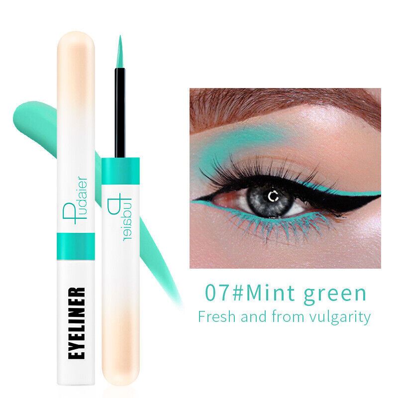Delineador de ojos líquido Pudaier 12 colores mate impermeable maquillaje de larga duración regalo - Imagen 10 de 15