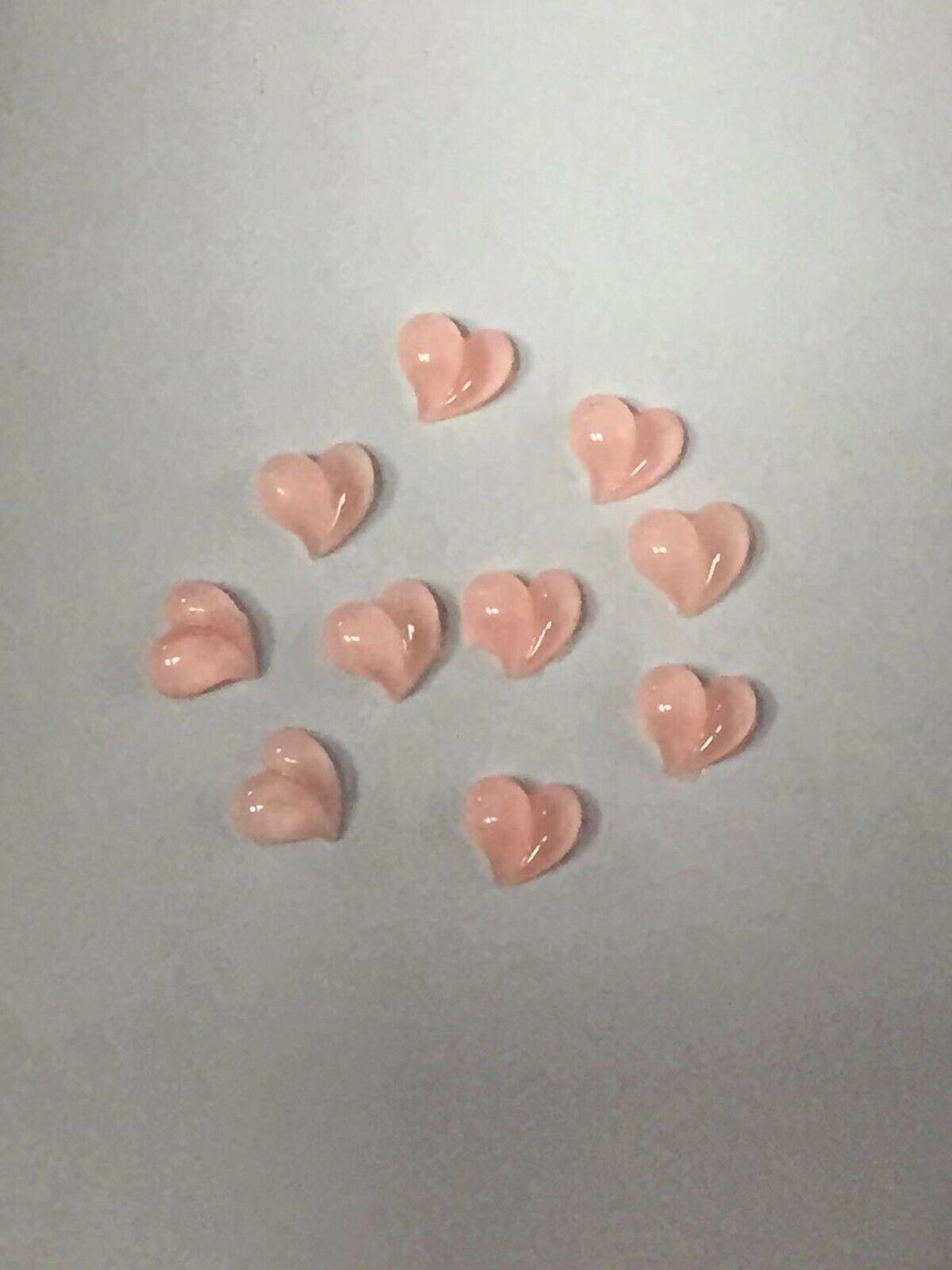 10 Stck. Dekorationen 3D Pfirsich Nail Art Pailletten Liebe Herz Luxus Kristall Bohrer - Bild 10 von 19