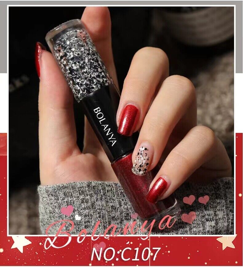 Esmalte de uñas dúo seco de doble cabeza BOLANYA ecológico larga duración - Imagen 19 de 48