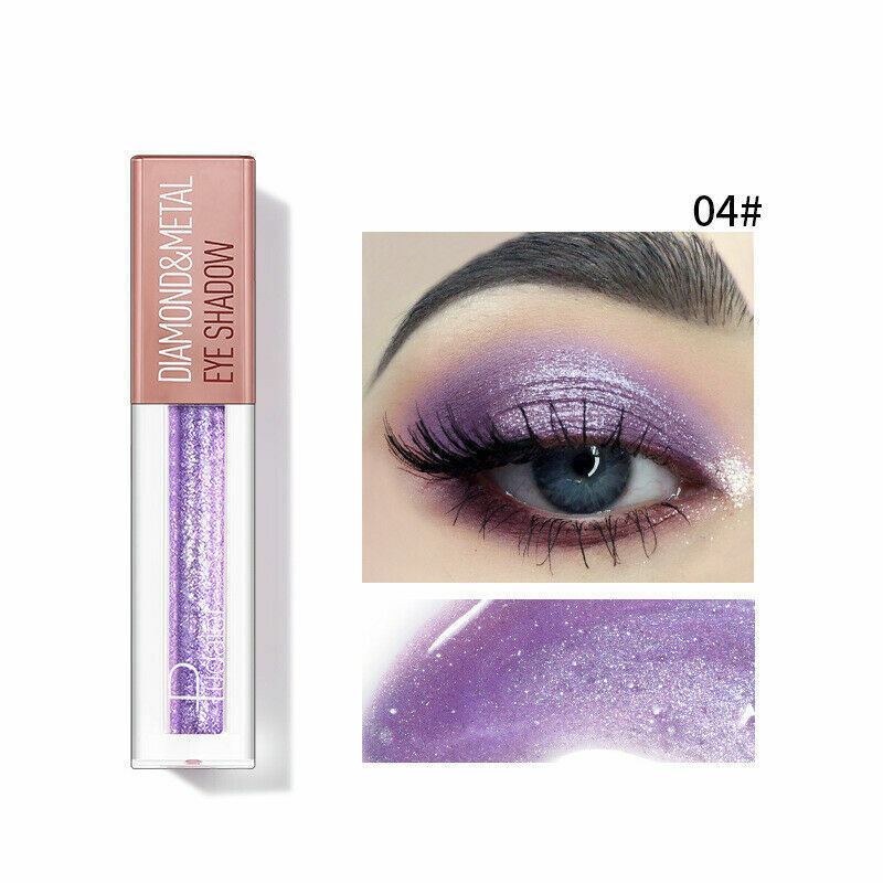 Pudaier Diamond Glitter Shimmer Metallic Sparkle Liquid EyeShadow Beauty Makeup - Picture 19 of 21