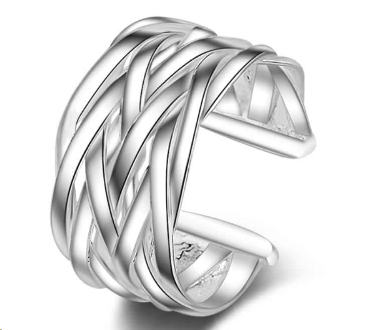 Women Mens Silver Gold Plated Zircon Knuckles Adjustable Ring Band Thumb Gift - Picture 10 of 12