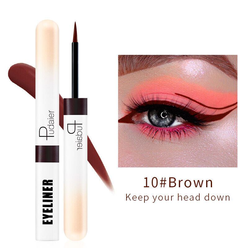 Delineador de ojos líquido Pudaier 12 colores mate impermeable maquillaje de larga duración regalo - Imagen 13 de 15