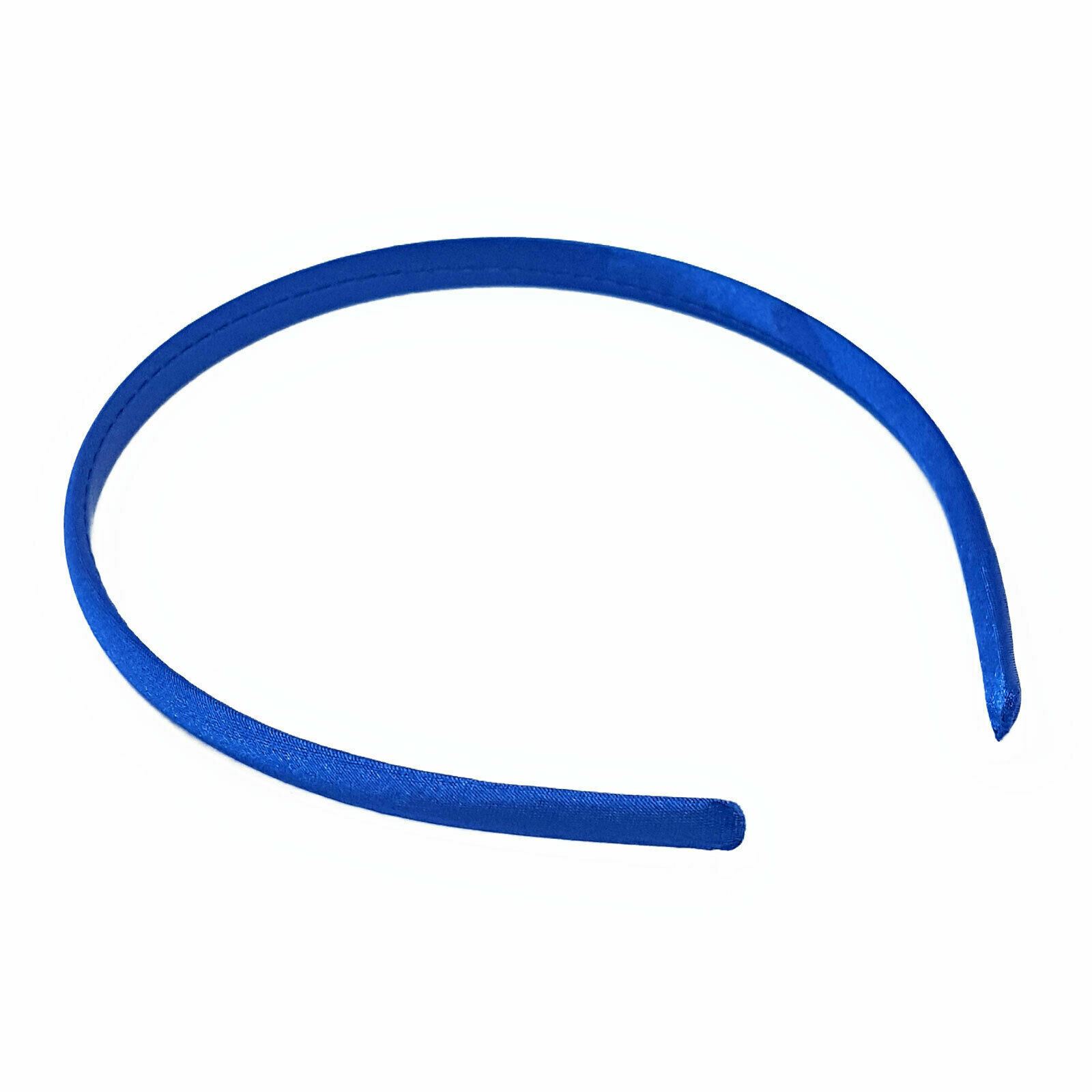 Satin Alice Band Headband Hair Thin Women Ladies Bright Fabric Girls Solid Kids - Picture 33 of 38