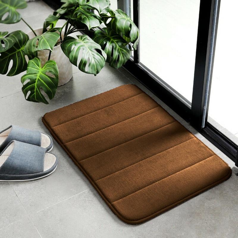 Alfombra de baño antideslizante alfombrillas de espuma viscoelástica alfombras de pedestal absorbentes suaves 50x80 cm baño - Imagen 19 de 27
