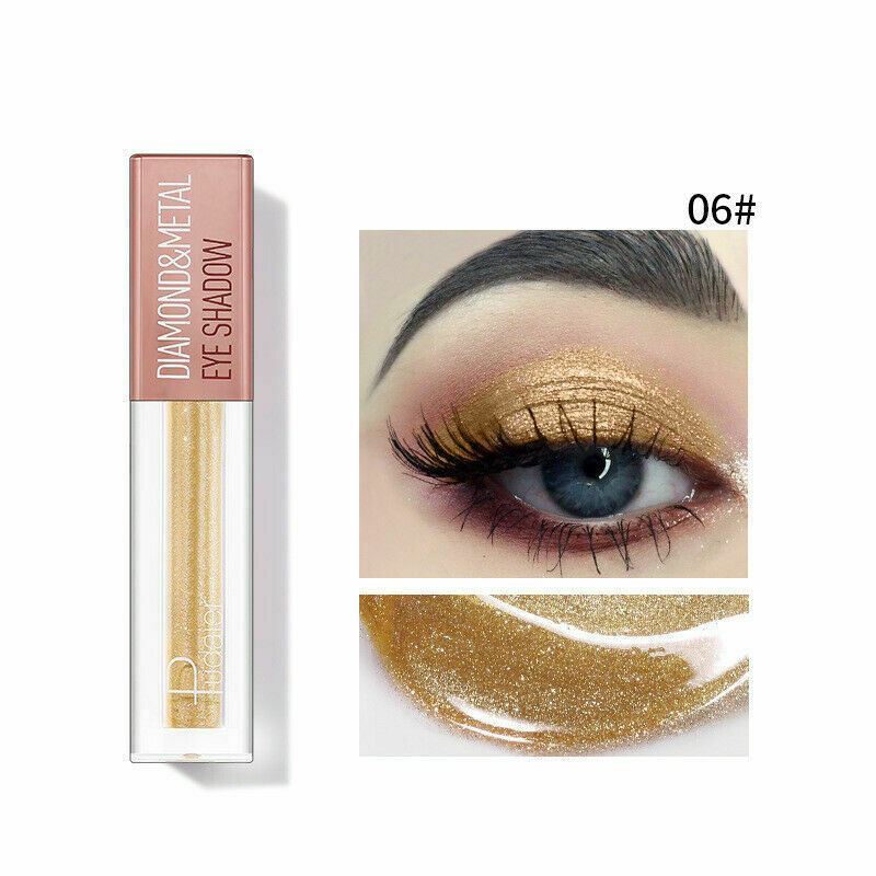Pudaier Diamond Glitter Shimmer Metallic Sparkle Liquid EyeShadow Beauty Makeup - Picture 10 of 21