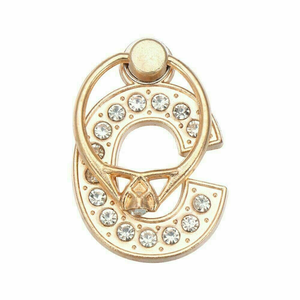 Buchstabe Diamant Handy Ring Halter Finger 360° drehbar Ständer Buchse Halterung Handy - Bild 15 von 38