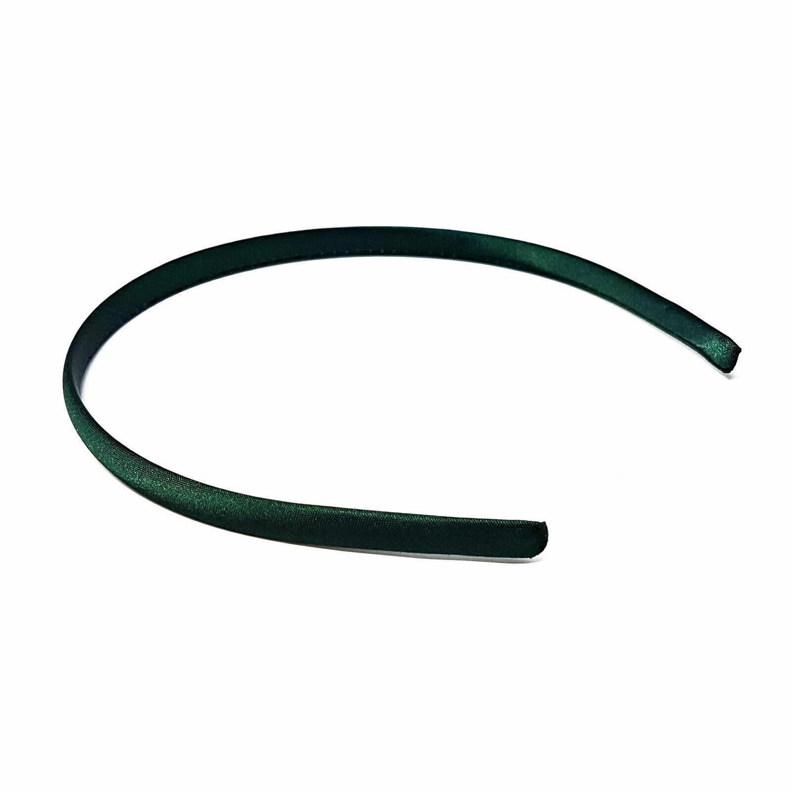 Satin Alice Band Headband Hair Thin Women Ladies Bright Fabric Girls Solid Kids - Picture 17 of 38