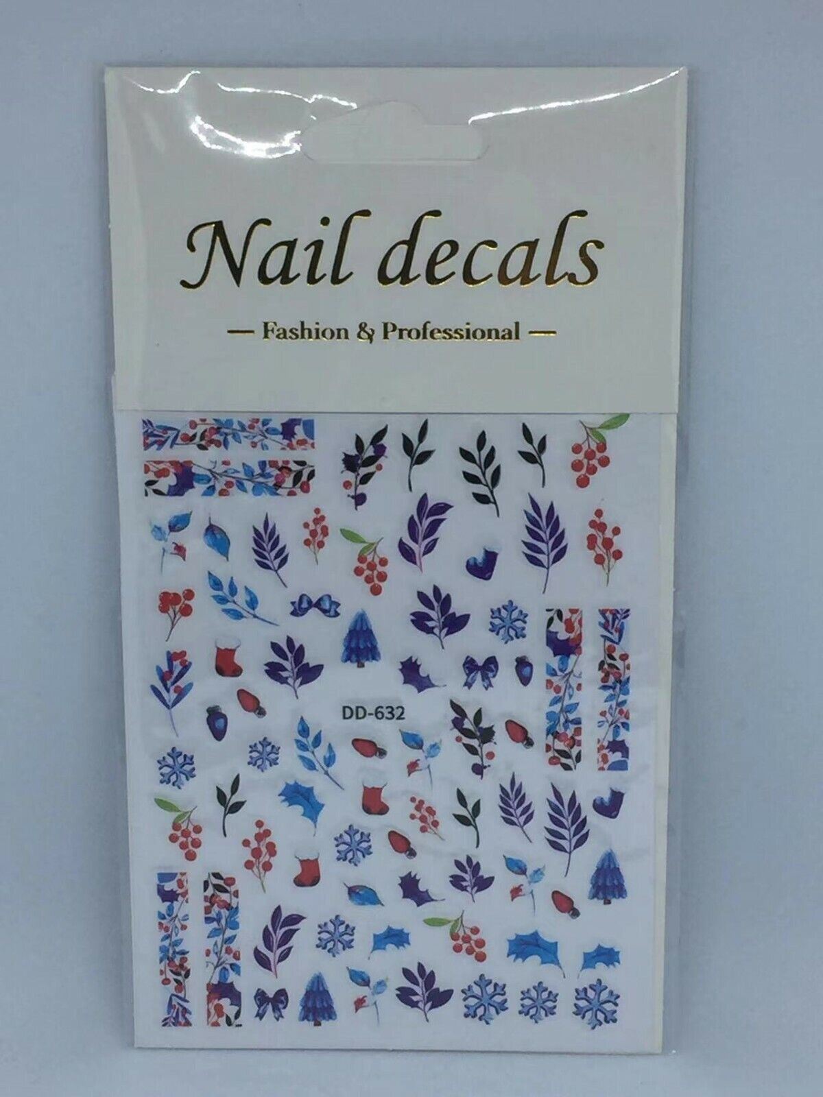 Christmas Snowflakes Santa Reindeer Xmas Nail Art Stickers Decal Transfers Gift - Picture 16 of 17