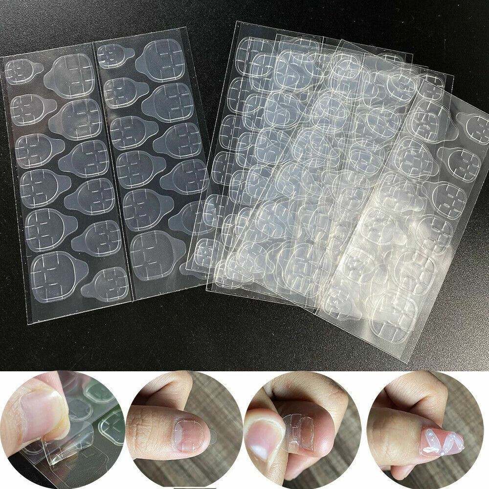 Double Sided Nail Glue Tabs Sticker Adhesive False Fake Nail Art Polish Gel - Picture 15 of 15