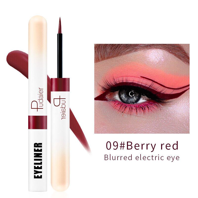 Delineador de ojos líquido Pudaier 12 colores mate impermeable maquillaje de larga duración regalo - Imagen 12 de 15