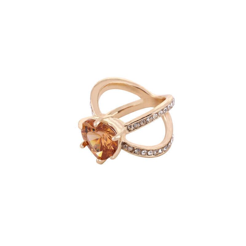 Heart Holder Women Ladies Elegant Silk Scarf Buckle Ring Clip Jewellery Pin Gift - Picture 6 of 7