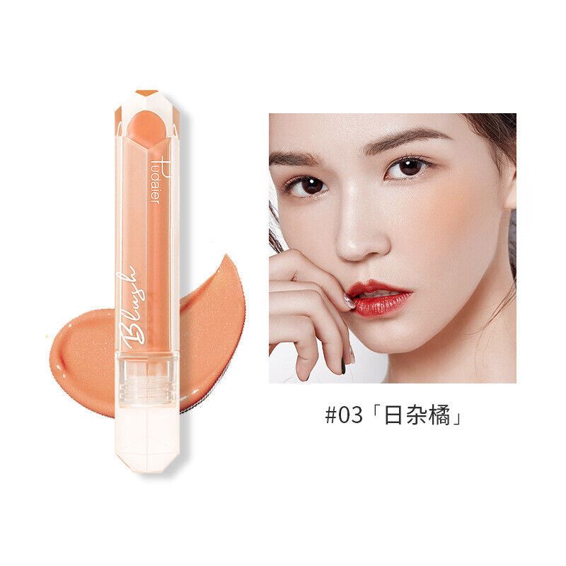 Rubor líquido facial Pudaier maquillaje belleza esmaltado rubor facial mate contorno facial - Imagen 15 de 16