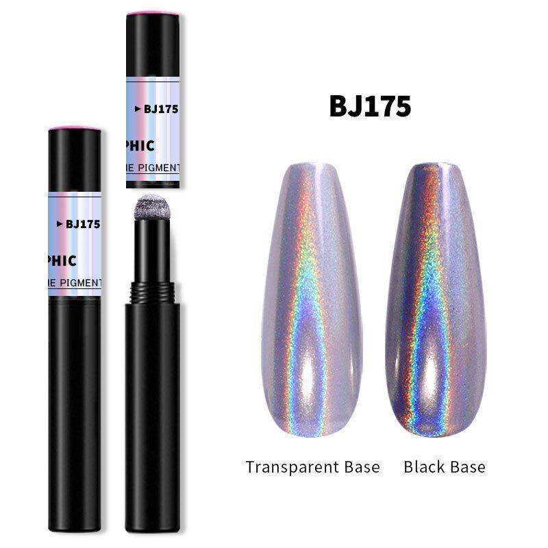 Chrom Nagelpulver Pigmentstift Luftkissen Nagel mit Spiegeleffekt Glitzerstift - Bild 19 von 35