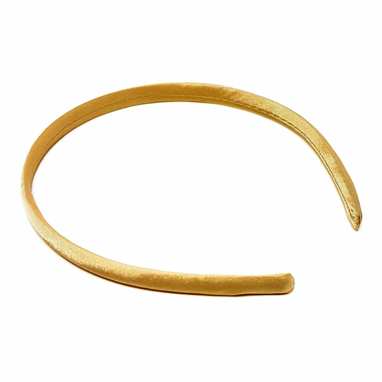 Satin Alice Band Headband Hair Thin Women Ladies Bright Fabric Girls Solid Kids - Picture 28 of 38