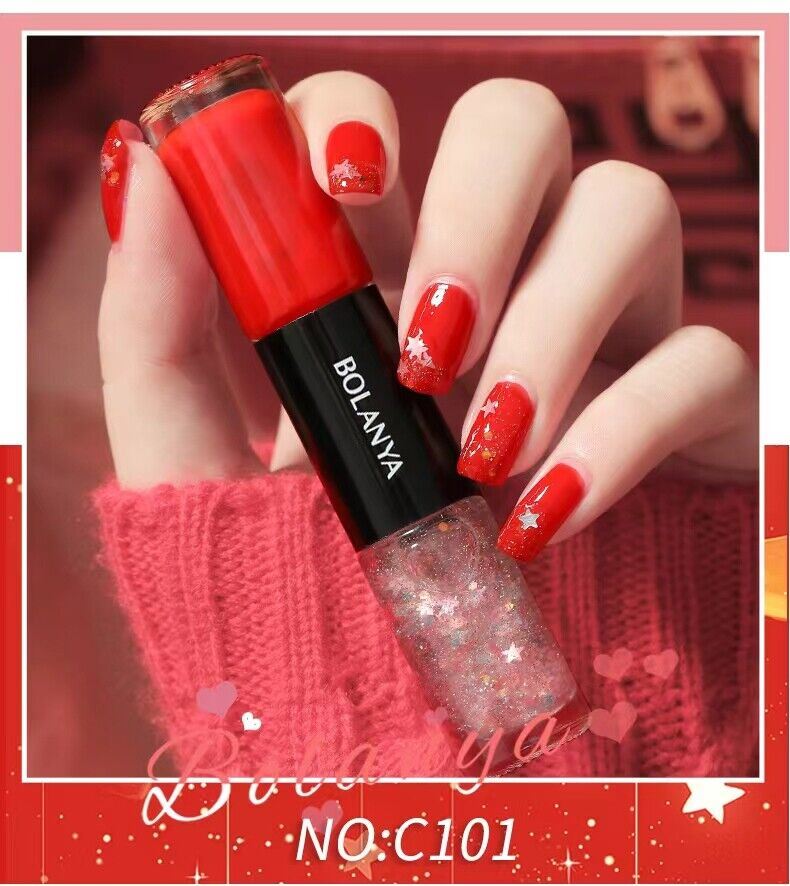 Esmalte de uñas dúo seco de doble cabeza BOLANYA ecológico larga duración - Imagen 13 de 48