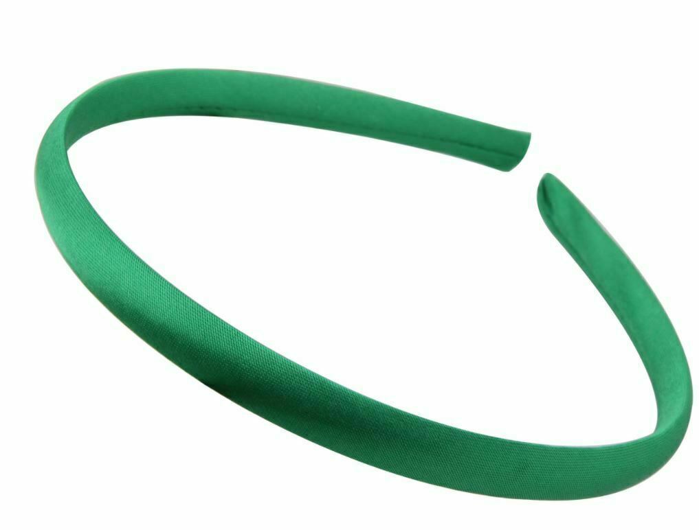 Satin Alice Band Headband Hair Thin Women Ladies Bright Fabric Girls Solid Kids - Picture 24 of 38