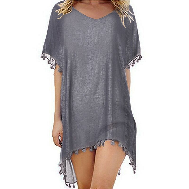 Women Beach Cover Up Swimsuit Beachwear Dress Summer Bikini Swimwear Kaftan - Picture 15 of 25