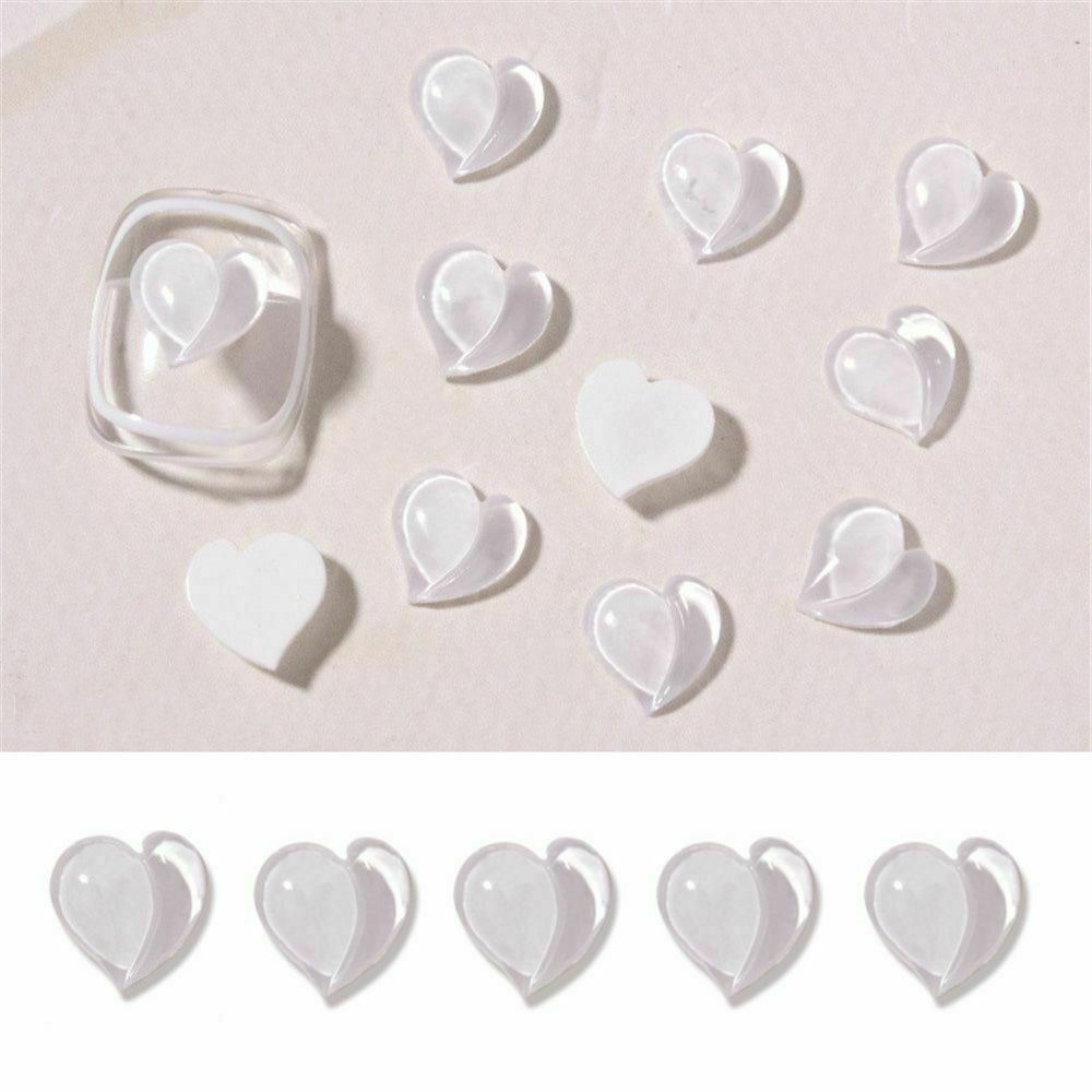 10 Stck. Dekorationen 3D Pfirsich Nail Art Pailletten Liebe Herz Luxus Kristall Bohrer - Bild 18 von 19